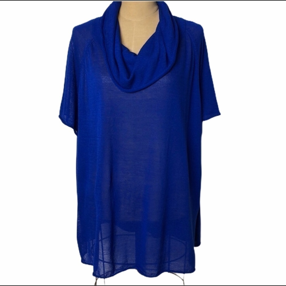 NWT Chico’s knit cowl neck longer length sweater SZ S